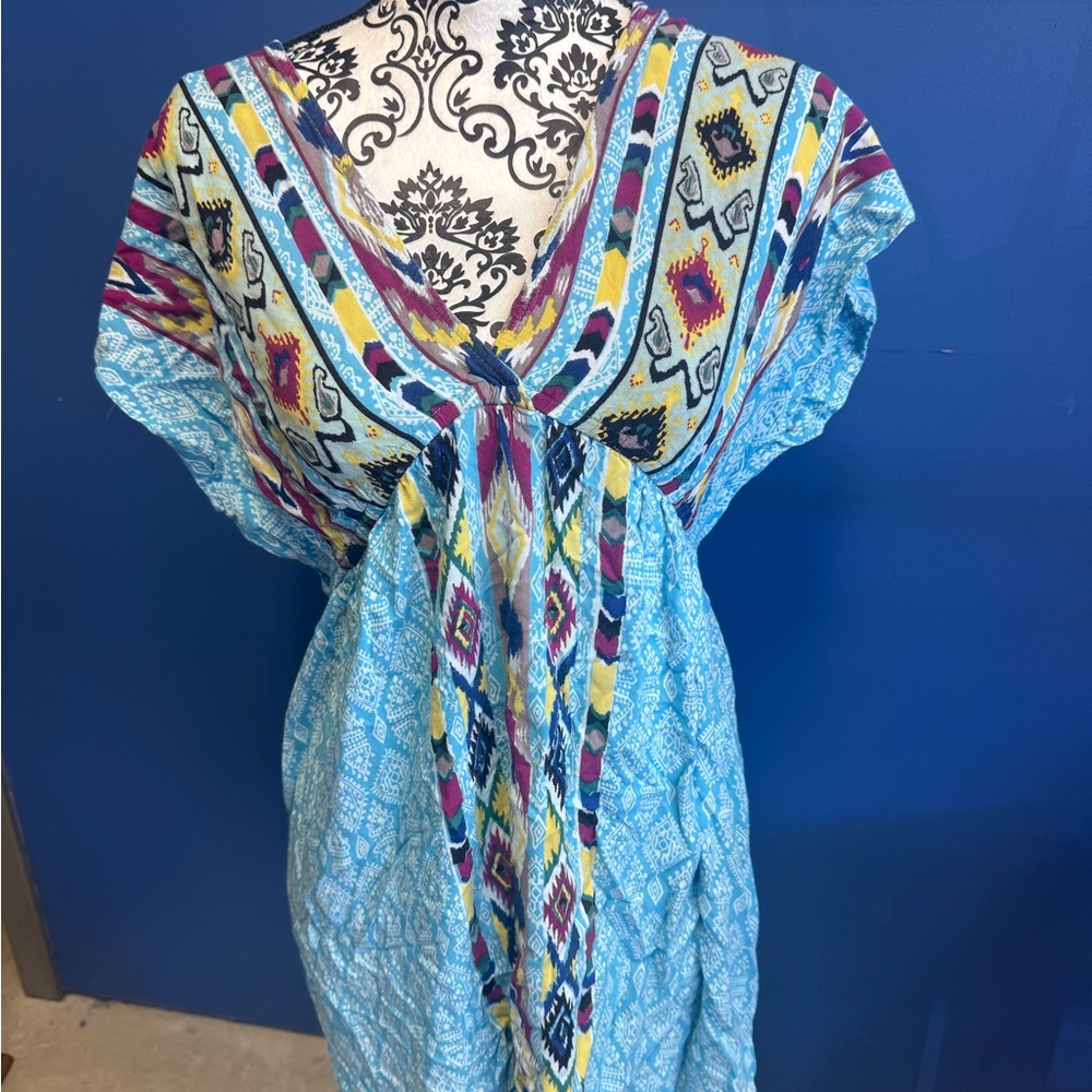 Angie Multicolor Patterned Mini Dress